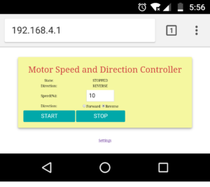 iot based dc motor speed control software