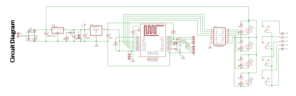 iot based home automation circuit